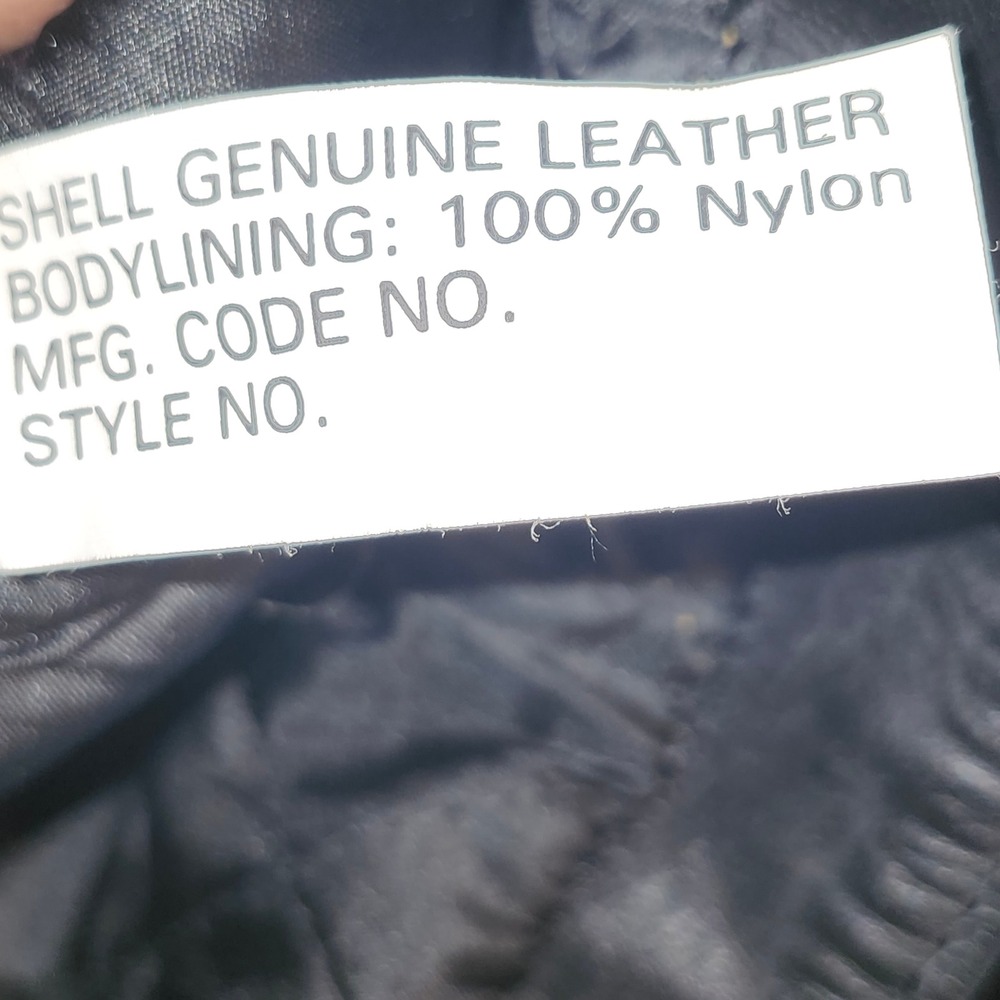 Park V Vintage Black Leather Fringe Biker Jacket Mens 42 Made in USABiker Rocker - Picture 9 of 10